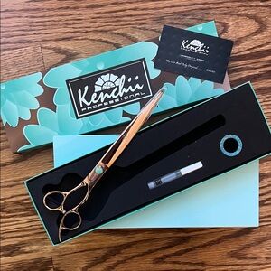 Kenchii Rosé Straight Dog & Cat Shears, 8-in